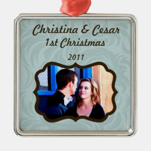 Personalized Custom Ornament I Mustache You a Ques