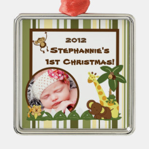 Personalized Custom Ornament Jungle Babies