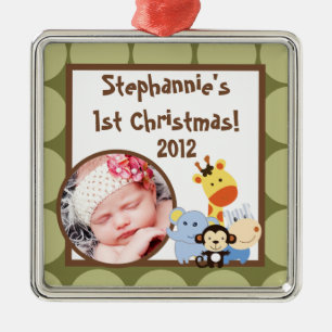 Personalized Custom Ornament Jungle Play
