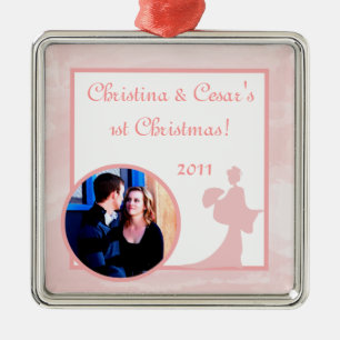 Personalized Custom Ornament Oriental Garden pink