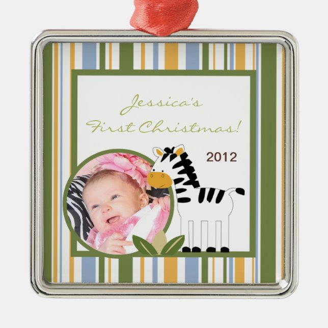 Personalized Custom Ornament Safari Friends (Front)