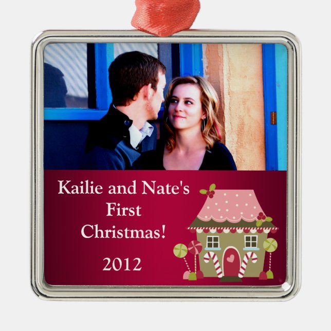 Personalized Custom Ornaments Candy Land House (Front)