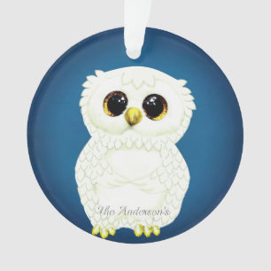 Personalized Custom Owl Bird Photo Ornament