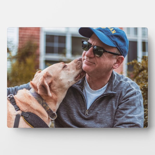 Personalized Custom Pet Dog Photo Create your own Plaque (Front)