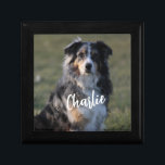 Personalized Custom Pet Dog Photo Jewelry Box<br><div class="desc">This beautiful Personalized Dog jewelry box is the perfect gift for that special Dog Lover in your life! Just upload your favorite dog photo and dog's name to customize this jewelry box! Makes an ideal gift. Add a personal touch to your space with this amazing jewelry box. This jewelry box...</div>