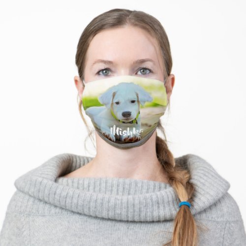 Personalized custom pet photo adult cloth face mask