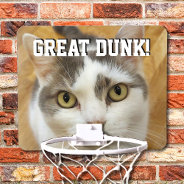 Personalized Custom Pet Photo And Text Mini Basketball Hoop at Zazzle