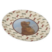 Personalized Custom Pet Photo Dog Bone Personalize Plate (Right Side)
