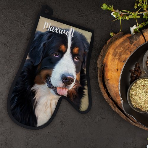 Personalized Custom Pet Photo Dog Owners Oven Mitt