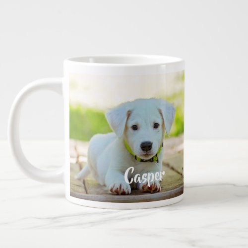 Personalized custom pet photo  giant coffee mug
