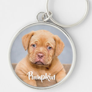 Personalized custom pet photo keychain