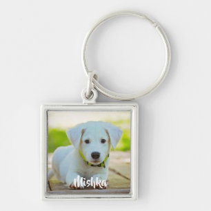 Personalized custom pet photo keychain