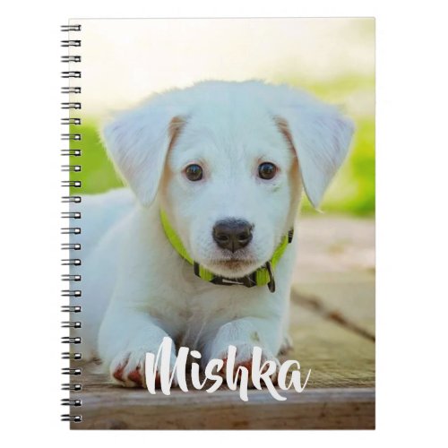 Personalized custom pet photo notebook