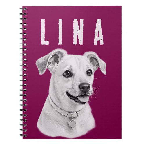 Personalized Custom Pet Portrait Notebook