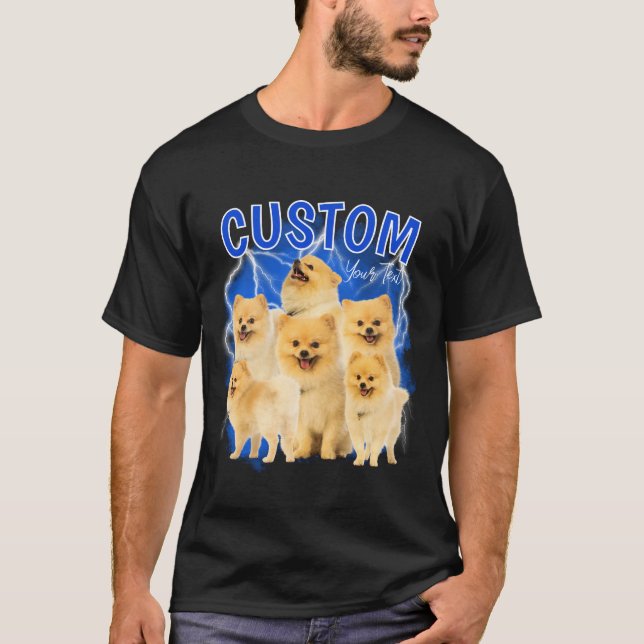Personalized Custom Pet Vintage Bootleg T-Shirt (Front)