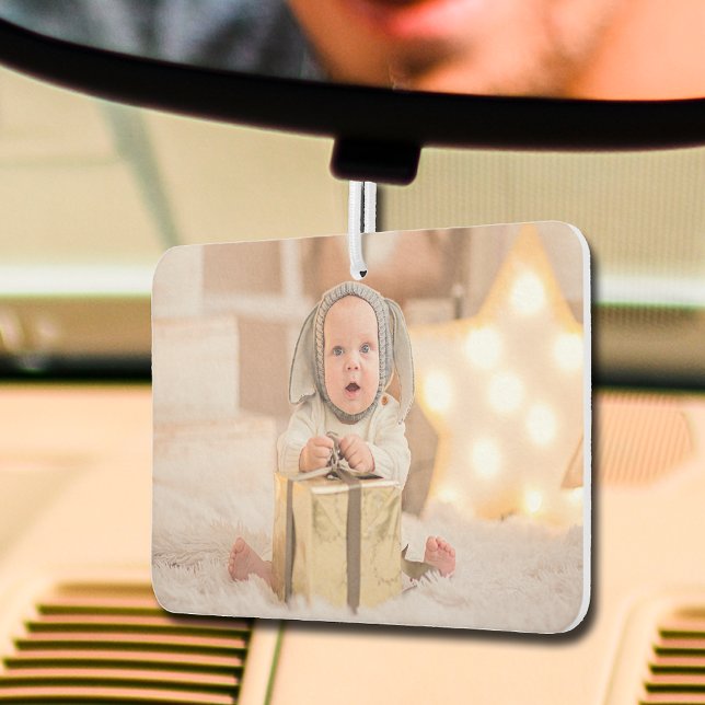 Personalized Custom Photo Air Freshener (Create a custom auto air freshener by uploading your favorite photo, choose your scent, too.)