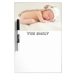 Personalized Custom Photo and Monogram Dry Erase Board