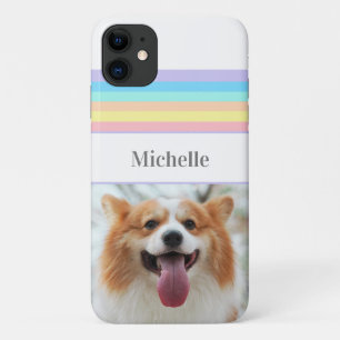 Personalized Custom Photo and name Rainbow iPhone 11 Case