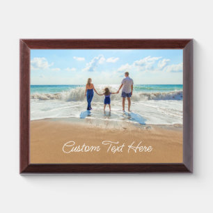 Personalized Custom Photo and Text Award Plaque