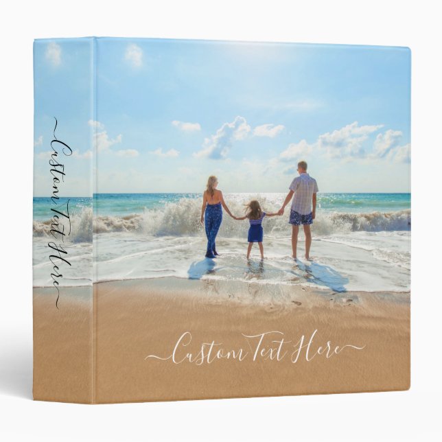 Personalized Custom Photo and Text Binder (Front/Spine)