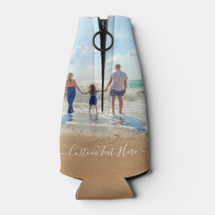 Personalized Custom Photo and Text Bottle Cooler