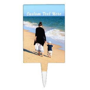 Personalized Custom Photo and Text Cake Topper