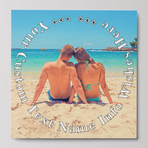 Personalized Custom Photo and Text Design Your Own Peel And Stick Photo Tile