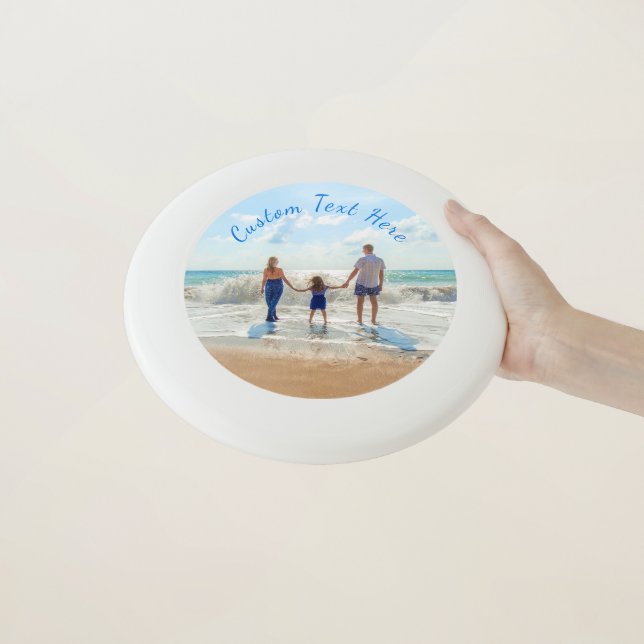 Personalized Custom Photo and Text Frisbee (In Hand)