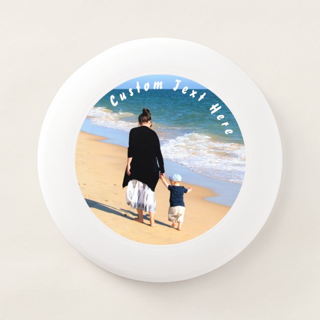 Personalized Custom Photo and Text Frisbee (Front)