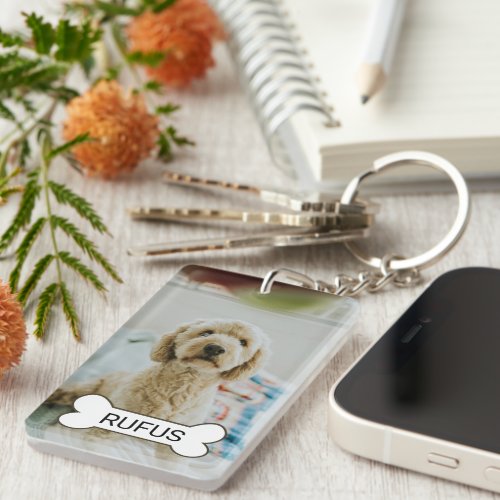 Personalized Custom Photo And Text Keychain