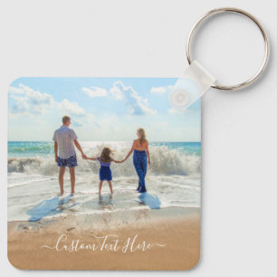 Personalized Custom Photo and Text Keychain
