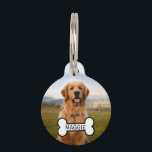 Personalized Custom Photo And Text Pet ID Tag<br><div class="desc">Personalized Custom Photo And Text Pet ID Tag
Add your own photo and text Personalized DIY customizable dog tag</div>