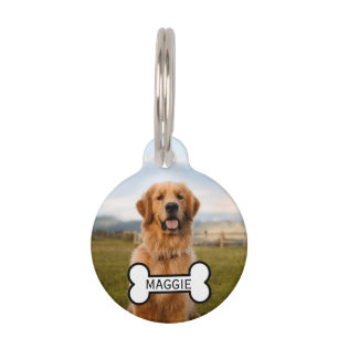 Personalized Custom Photo And Text Pet ID Tag