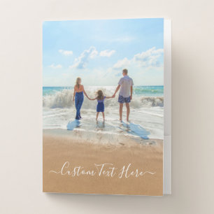Personalized Custom Photo and Text Pocket Folders
