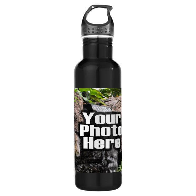 Personalized Custom Photo and Text Recycled Bottle (Front)