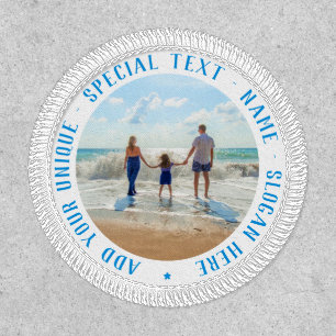 Personalized Custom Photo and Text Round Patch