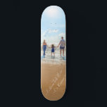 Personalized Custom Photo and Text Skateboard<br><div class="desc">Custom Photo and Text Skateboards - Unique Your Own Design Personalized Family / Dad / Mom / Kids / Friends or Personal Skateboard Photo Gifts - Add Your Photo and Text / Name - or Remove text - Resize and move or remove and add elements - image / text with...</div>