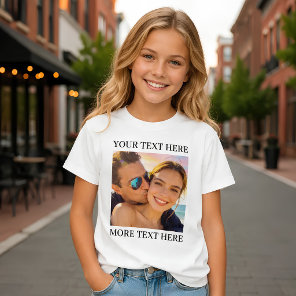 Personalized Custom Photo and Text T-Shirt