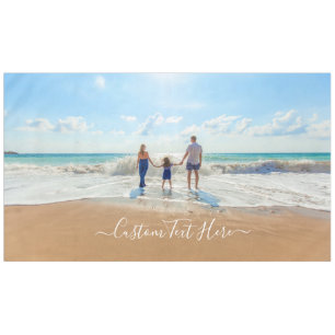Personalized Custom Photo and Text Tablecloth