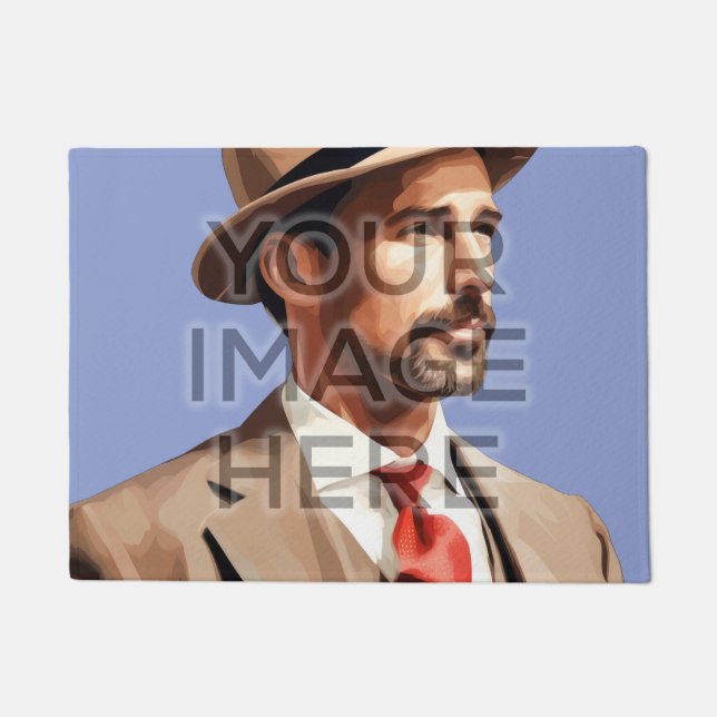 Personalized Custom Photo Area Rug Square Image (Front)