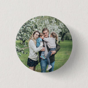 Personalized Custom Photo Best Dad Ever Button