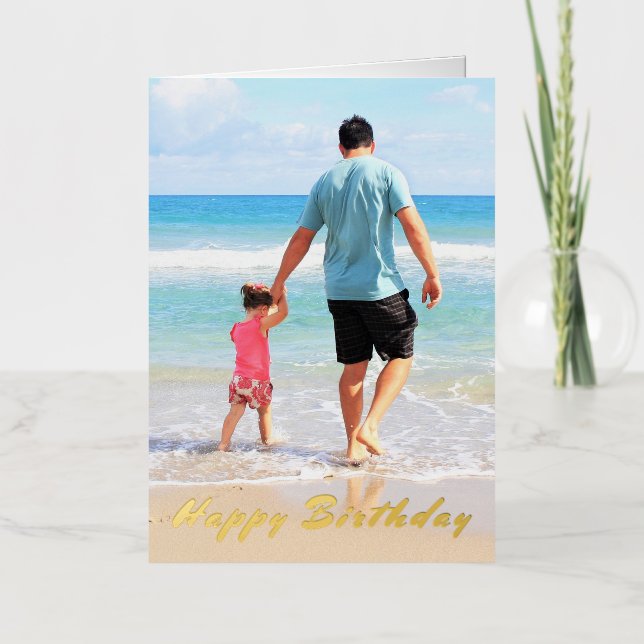Personalized Custom Photo Birthday Card (Front)