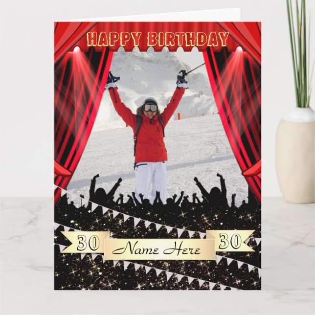 Personalized Custom Photo Birthday Card Idea (Front)