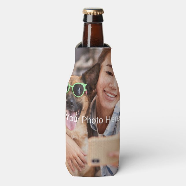 Personalized Custom Photo Bottle Cooler (Bottle Front)