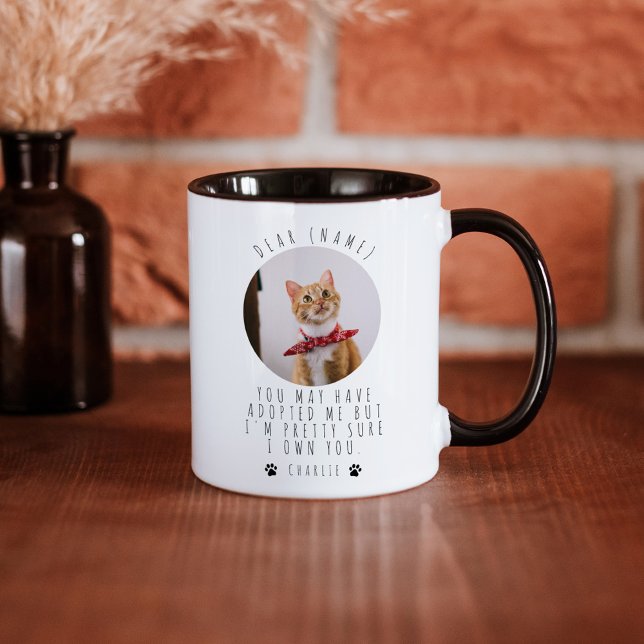 Personalized Custom Photo Cat Lover Dear Cat Mug (Creator Uploaded)