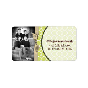 Personalized Custom Photo Circle Mailing Label