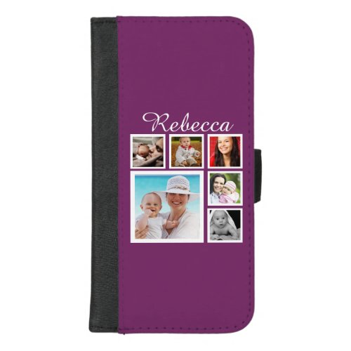 Personalized Custom Photo Collage Customizable iPhone 87 Plus Wallet Case