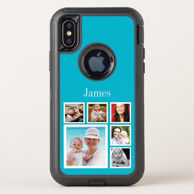 Personalized Custom Photo Collage Make Your Own Otterbox iPhone Case (Back)
