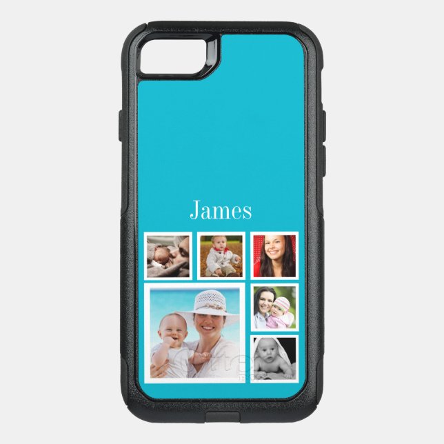 Personalized Custom Photo Collage Make Your Own Otterbox iPhone Case (Back)