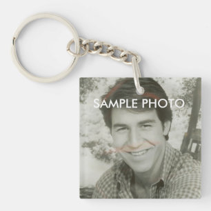 Personalized Custom Photo Double Sided Keychain
